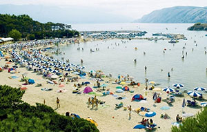 Rajska Plaža Lopar - udaljenost cca 10km